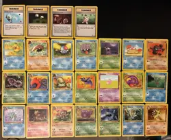 Vintage Fossil Pokemon Cards Bundle x 25 Good Condition 1999 WOTC - Image 2
