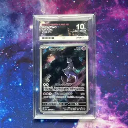 Mewtwo 183/165 Ace 10 AR Japanese Pokemon Card Gem Mint - Image 1