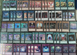 YuGiOh Sleeved 70 Card Pendulum Link Vaalmonica Deck w/30 Card Extra & Side Deck - Image 1