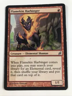 FLAMEKIN HARBINGER Creature-Element Shaman - MTG Magic The Gathering Card Game - Image 1