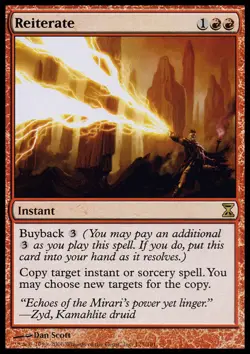MTG magic cards 1x Reiterate Time Spiral Light Play, English - Image 1