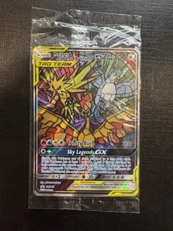 Pokemon Moltres Zapdos Articuno GX SM210 Hidden Fates Sealed Card - Image 1