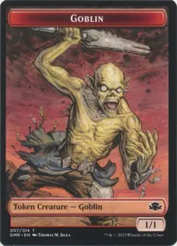 MTG Dominaria Remastered - Goblin 1/1 & Construct 0/0 [Token] (Foil) - Image 1