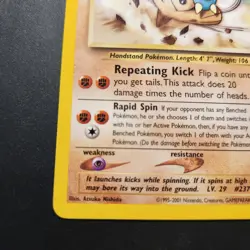 Hitmontop #37 - 2001 Black Star Promo Non-Holo Rare - Pokemon TCG - NM - Image 4