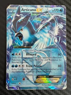 Pokemon TCG Articuno EX 25/135 Plasma Storm Black & White DMG - Image 1