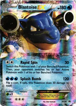 Pokemon TCG Blastoise EX XY30 XY Black Star Promo Holo DMG - Image 1