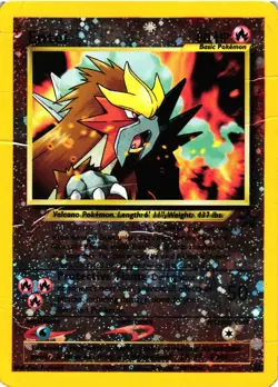Pokemon TCG Entei 34/53 Wizards Black Star Promos Holo DMG - Image 1