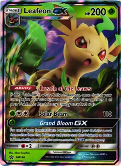 Pokemon TCG Leafeon SM Black Star Promo SM146 Promo NM - Image 1