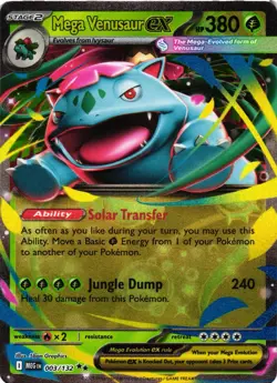 Pokemon TCG Mega Evolutions Mega Venusaur EX 003/132 NM - Image 1