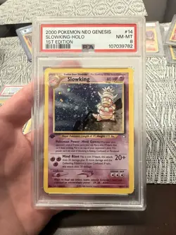 PSA 8 1st Edition Slowking #14 Neo Genesis Pokemon Tcg - Image 1