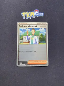 Pokemon TCG Professor’s Research Prismatic Evolutions 123/131 Pokeball LP. - Image 1