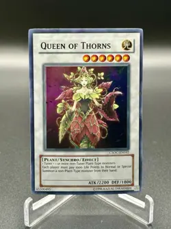 Yu-Gi-Oh! TCG Queen Of Thorns CSOC-EN042 Super Rare Unlimited Heavily Played - Image 1