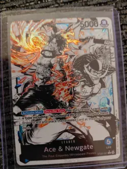 One Piece TCG CCG Foil Alternative Art Ace, Sabo, Newgate, Juno, And Vista - Image 2