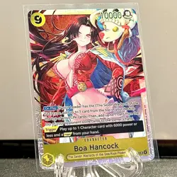 One Piece OP-112 Boa Hancock SR Ungraded NM Pre-release The Azure Seven Seas - Image 1