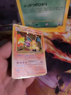 Pokemon Karte Card Charizard Glurak Expansion Set Base Holo Wotc japanese LP - Image 3