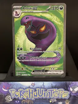Pokemon Card Arbok ex 185/165 Scarlet & Violet 151 Holo Ultra Rare Near Mint - Image 1