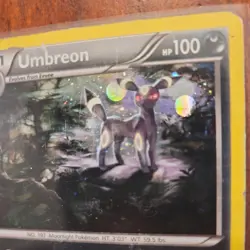Pokemon TCG Umbreon Black Star Promos Holo Card XY96 HP maybe psa 1 - Image 2