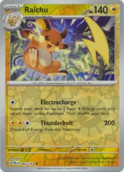 Raichu 64/193 Reverse Holo | Paldea Evolved | Pokemon Card - Image 1