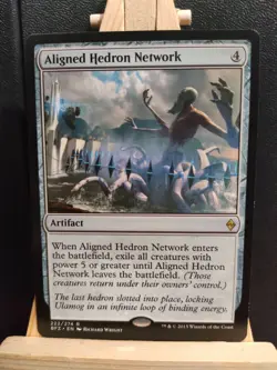 Aligned Hedron Network - Battle for Zendikar - Rare - NM (see pics) MTG - Image 1