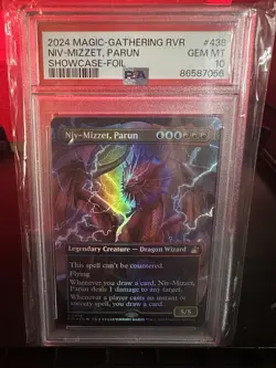 PSA 10 Magic: The Gathering Niv-Mizzet, Parun Showcase Foil Ravnica Remastered - Image 1