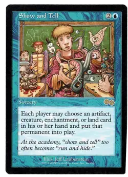 1x Show and Tell - Urza's Saga - MTG Single - Image 1