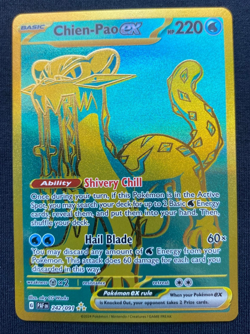 Pokemon TCG Chien-Pao EX Hyper Rare Gold 242/091 Paldean Fates Near (NM/M) - Image 1