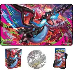 Pokemon TCG: Mega Charizard X - Playmat, Sleeves, Deck Box & Coin - Image 1