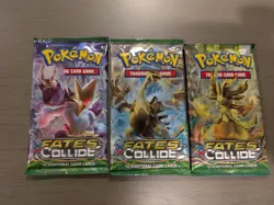 Lot Of (3) Pokemon XY Fates Collide Booster Packs Factory Sealed - Image 1