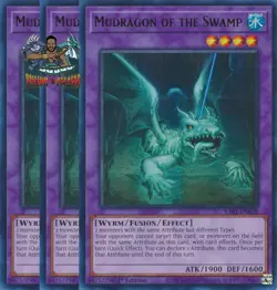 Yugioh! 3x Mudragon of the Swamp RA01-EN028 Ultra Rare 1st Ed NM - Image 1