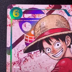 Monkey D. Luffy SEC OP13-118 Japanese One Piece Card Holo NM - Image 2