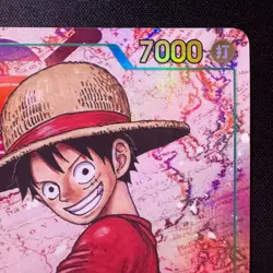 Monkey D. Luffy SEC OP13-118 Japanese One Piece Card Holo NM - Image 3
