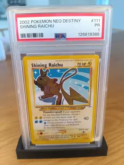 Shining Raichu 111 / 105 Holo Neo Destiny Pokemon Card PSA 1 POOR - Image 1