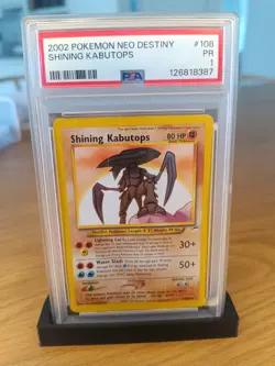 Shining Kabutops 108 / 105 Holo Neo Destiny Pokemon Card PSA 1 POOR - Image 1