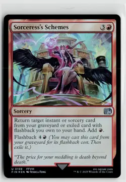 MTG Final Fantasy Sorceress's Schemes Foil x1 NM - Image 1