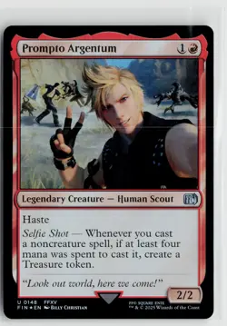 MTG Final Fantasy Prompto Argentum x1 NM Foil - Image 1
