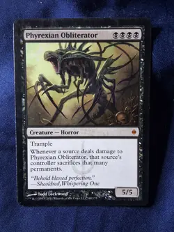 New Phyrexia #68 Phyrexian Obliterator MTG (LP/MP) - Image 1