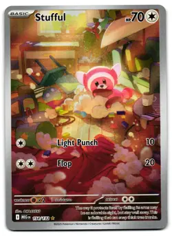 Stufful 154/132 - Mega Evolution Illustration Rare Pokemon TCG - NM Card - Image 1