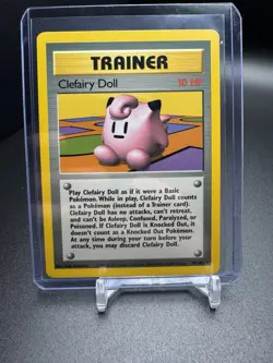 Pokemon Clefairy Doll 70/102 Base Set Rare Card, LP - Image 1