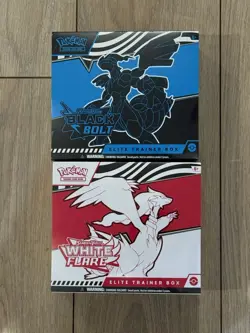 Set of Pokemon Scarlet & Violet Black Bolt & White Flare ETB New & Sealed 🔥 - Image 1