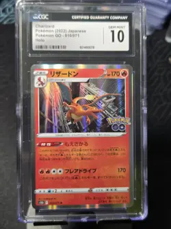 Pokemon TCG Charizard 010/071 Holo JP Pokemon Go 2022 CGC GEM MINT 10 - Image 1