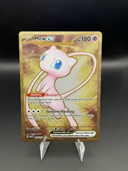 Pokemon Mew EX Metal Card 2023 Scarlet & Violet 151 Series 205/165 NM Condition - Image 1