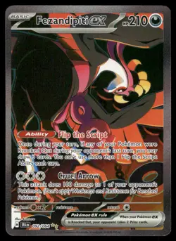Pokemon Cards Fezandipiti ex 092/064 Shrouded Fable Special Illustration Rare NM - Image 1