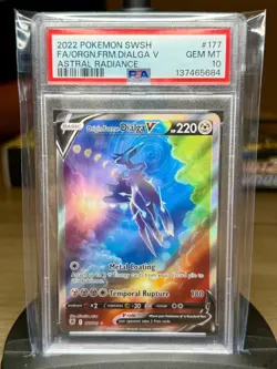 Origin Forme Dialga V PSA 10 Alternate Art 177/189 Astral Radiance Pokemon Card - Image 1