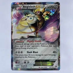 Pokemon card TCG - Aegislash EX - 65/119 - Phantom Forces Holo Ultra Rare NM - Image 1