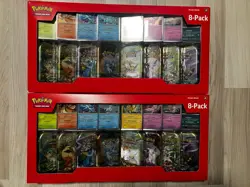 2x ✅Pokemon Prismatic Evolutions Costco 8 Mini-Tin Bundle w/Promo ✅ SEALED - Image 1