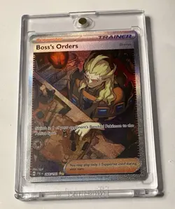 2023 Pokemon Paldea Evolved Boss’s Orders Full Art Trainer Sir 265/193 - Image 1