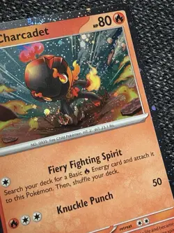 Charcadet 026/182 *NICE SWIRL* Paradox Rift Cosmos Holo Promo Pokemon TCG NM/M - Image 3