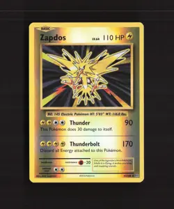 Zapdos 42/108 Evolutions Reverse Holo Rare Pokemon Card LP - Image 1