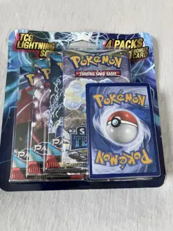 TCG Lightning Set 4 Pack with 1 Bonus Card Silver Tempest Paradox Rift Pokemon - Image 2
