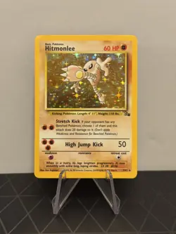 Hitmonlee 07/62 Fossil Unlimited Holo - Pokemon TCG - MP - Image 1